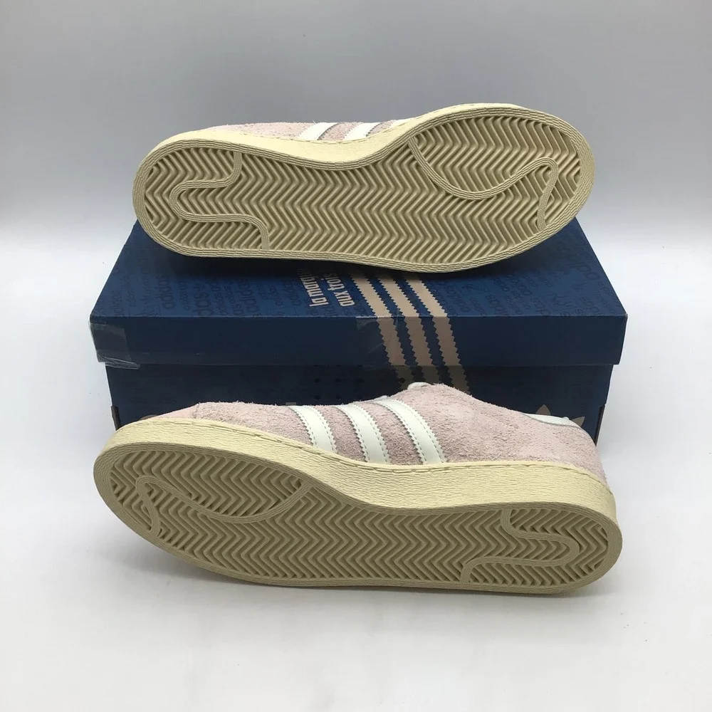 Adidas Originals Jabbar Lo Pink Tint‎ Ivory Suede JS0806 Mens Size 10 NEW